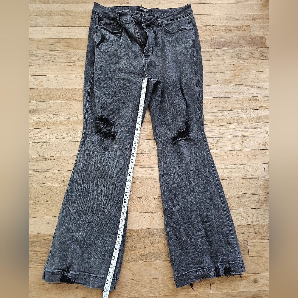 Judy Blue Distressed Flared Jeans